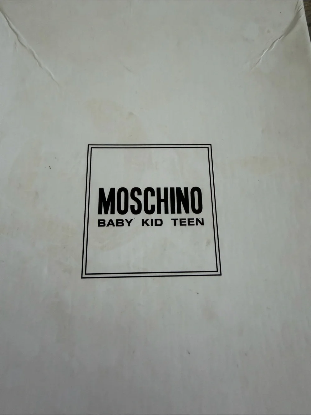 Moschino Baby Toddler Boy Girl Black Sneakers Size 23/7 made in Italy 18-24 mont